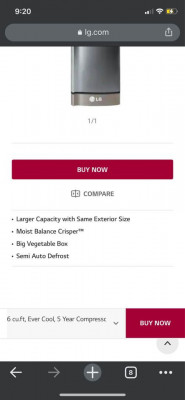 LG Single Door Refrigerator