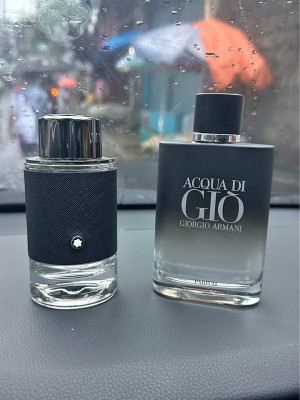 Aqua De Gio And Montblanc Explorer Perfume Rush