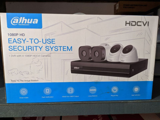 BUDGETARIAN DAHUA 4 CHANNELS 1080P CCTV PACKAGE