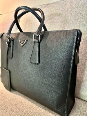 Prada Saffiano briefcase/documents bag