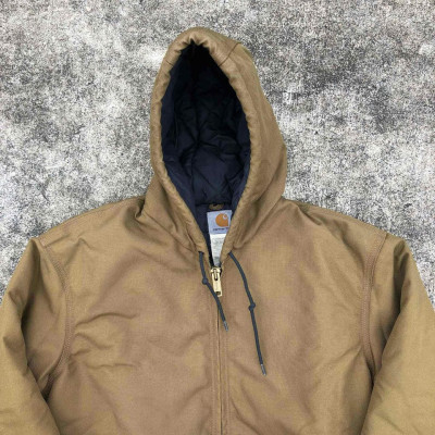 CARHARTT J133 BROWN GREEN DETROIT HOODIE