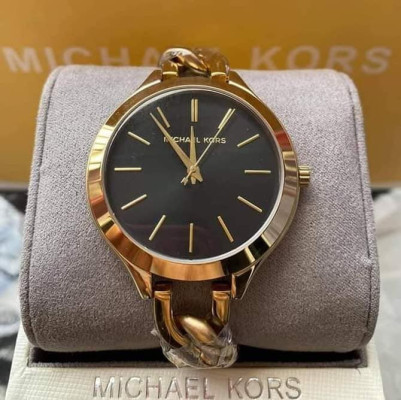 MK twisted strap Gold and Black tone