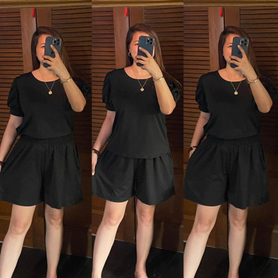 PLUS SIZE PUFF SHORTS COORDINATES