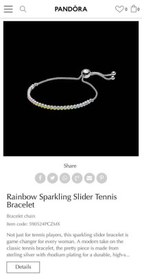 Pandora Rainbow Sparkling Tennis Bracelet