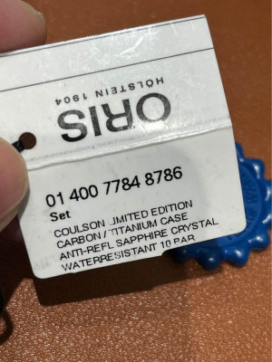 Oris Coulson Limited Edition