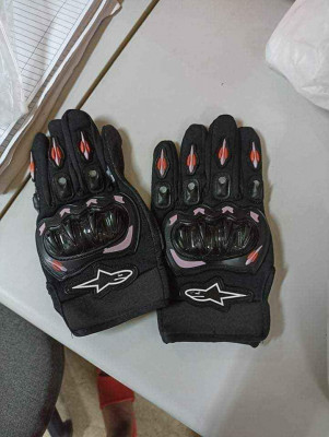 Carbon Fiber Motorbike Racing Gloves Full Size MEDIUM LARGE XL