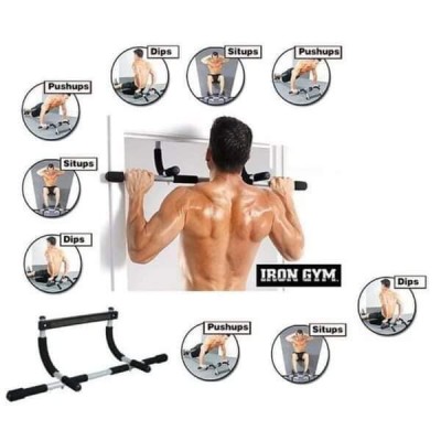 Iron gym exercise bar