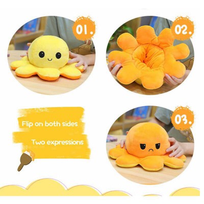 Reversible Octopus Plushie Doll