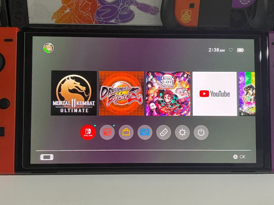 Nintendo Switch OLED Scarlet and Violet Edition with Games!