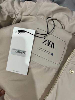 Zara Faux Leather Gilet (Puffer Vest)