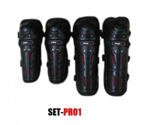 Pro motor cycle knee pad & elbow protector 4n1 set