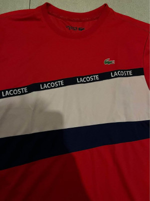Lacoste sport red shirt