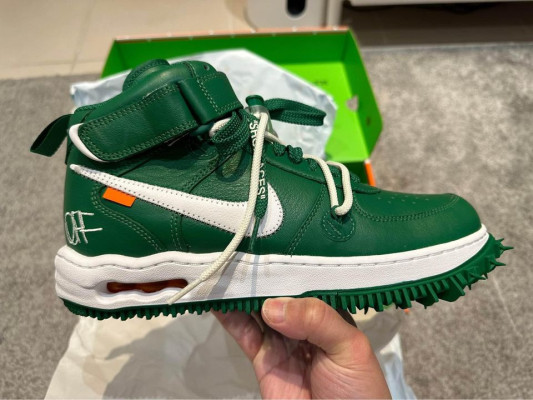 Nike Air Force Mid x Off White Pine Green