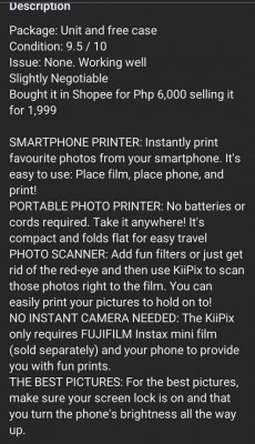 Kiipix Portable Smartphone Instant Film Printer!