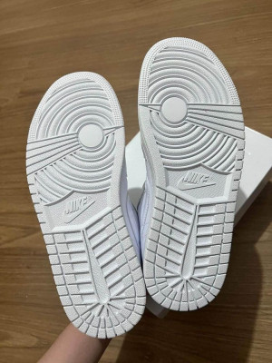 Brand New Air jordan 1 Low Triple White (Authentic)