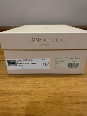 Authentic Jimmy Choo Panna in Charol Nude