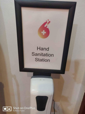 Hand Sanitation Station with Stand (Sanitation Dispenser)
