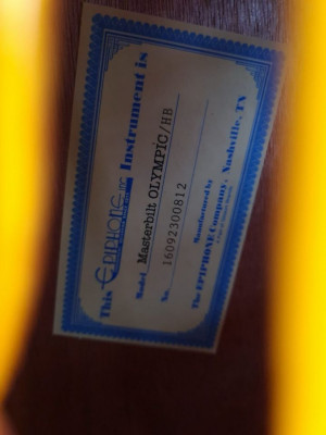 EPIPHONE OLYMPIC Masterbilt GUITAR with Premium CASE