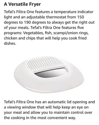 Tefal Filtra One Fryer- 2nd hand