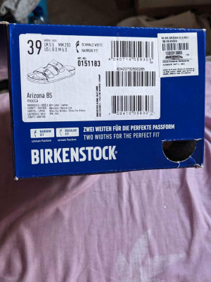 Birkenstock Size 39 NF Arizona Mocha