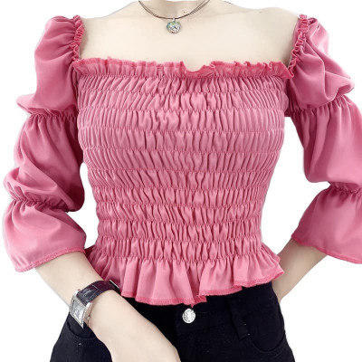 Puff smoked blouse 🔥