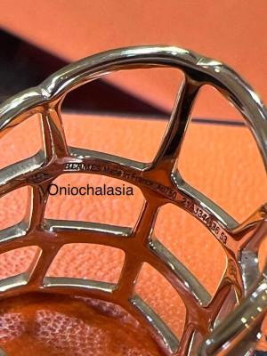 HERMÈS 18K Rose Gold Niloticus Ring Size 6 Authentic Hermes