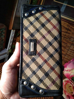 GENUINE LEATHER DAKS LONDON TRIFOLD LONG WALLET