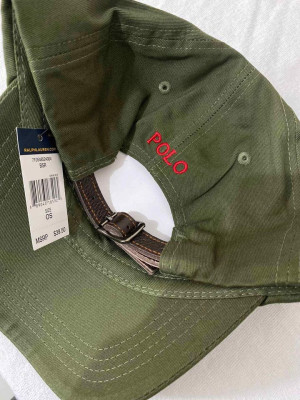 POLO RALPH LAUREN Leather Adjustable Strap Cap