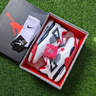FIRE RED JORDAN 4 FOR MEN