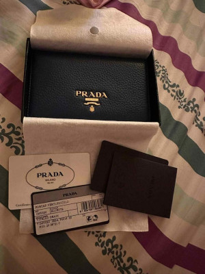 PRADA Vitello Grain Leather With Authentication Card