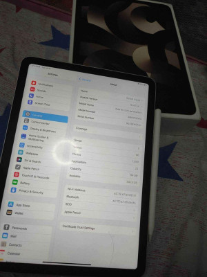 iPad Air 5th Gen 64gb Wifi with apple pen