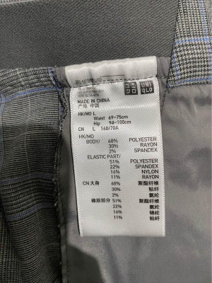 Preloved Uniqlo Plaid Trouser Pants