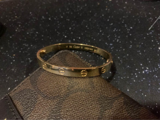 Original Cartier bangle HK setting 17cm 18k Saudi Gold