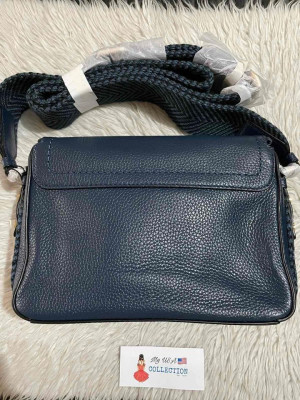 Marc Jacobs The Groove Leather Mini Messenger Bag in Blue Sea