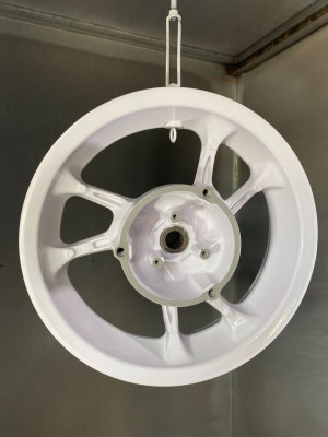 Yamaha Nmax V1 Mags - Sand blasted & Powder coated - Gloss White