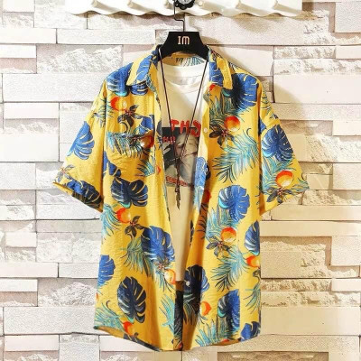 HAWAIIN FLORAL POLO FOR MEN KOREAN STYLE