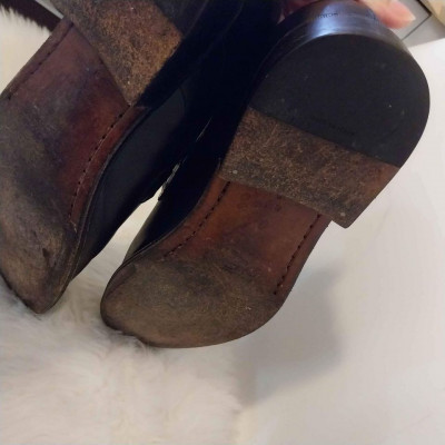 Authentic Ferragamo Black Leather Shoes (Preloved)