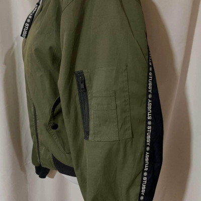 Stussy Green Army Bomber Jacket