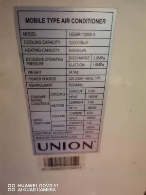 1hp portable aircon 5k only