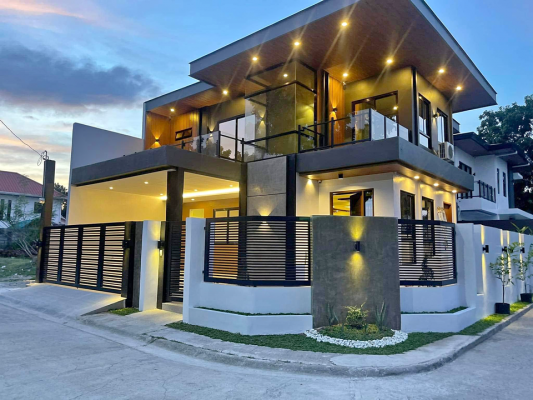 Brand New Modern Industrial Design Two Story House with Dipping Pool