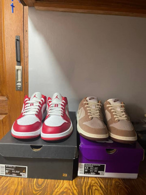 All Onhand Nike Dunk Medium Curry and Jordan 1 Low New Begginings