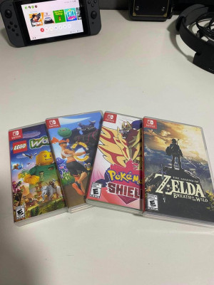 Nintendo Switch V2 - Gray - 26GB (Bundle with Games!)