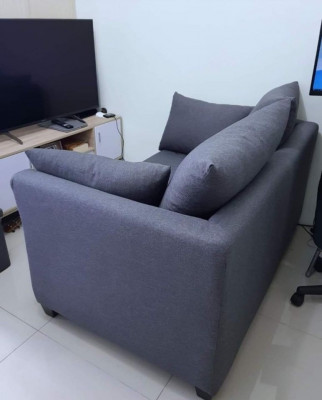 SM Home 2-seater Grey Sofa