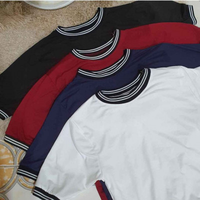 Men Shirt Ringer Top TShirt Oversized Tops