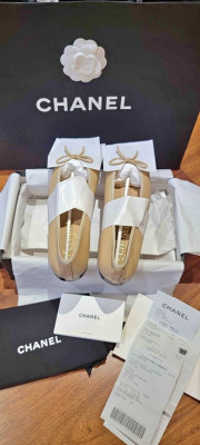 Brand New Chanel Cap Toe Ballerina Flats