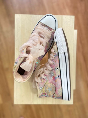 Converse Chuck Taylor All Star Pink Girly High-Top Sneakers