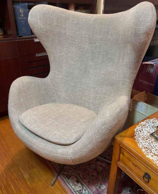 2 pcs lounge chair gray