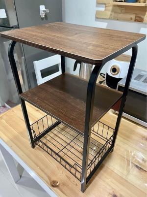 Side Table with rack