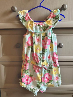 Little Me floral rompers