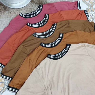 Men Shirt Ringer Top TShirt Oversized Tops